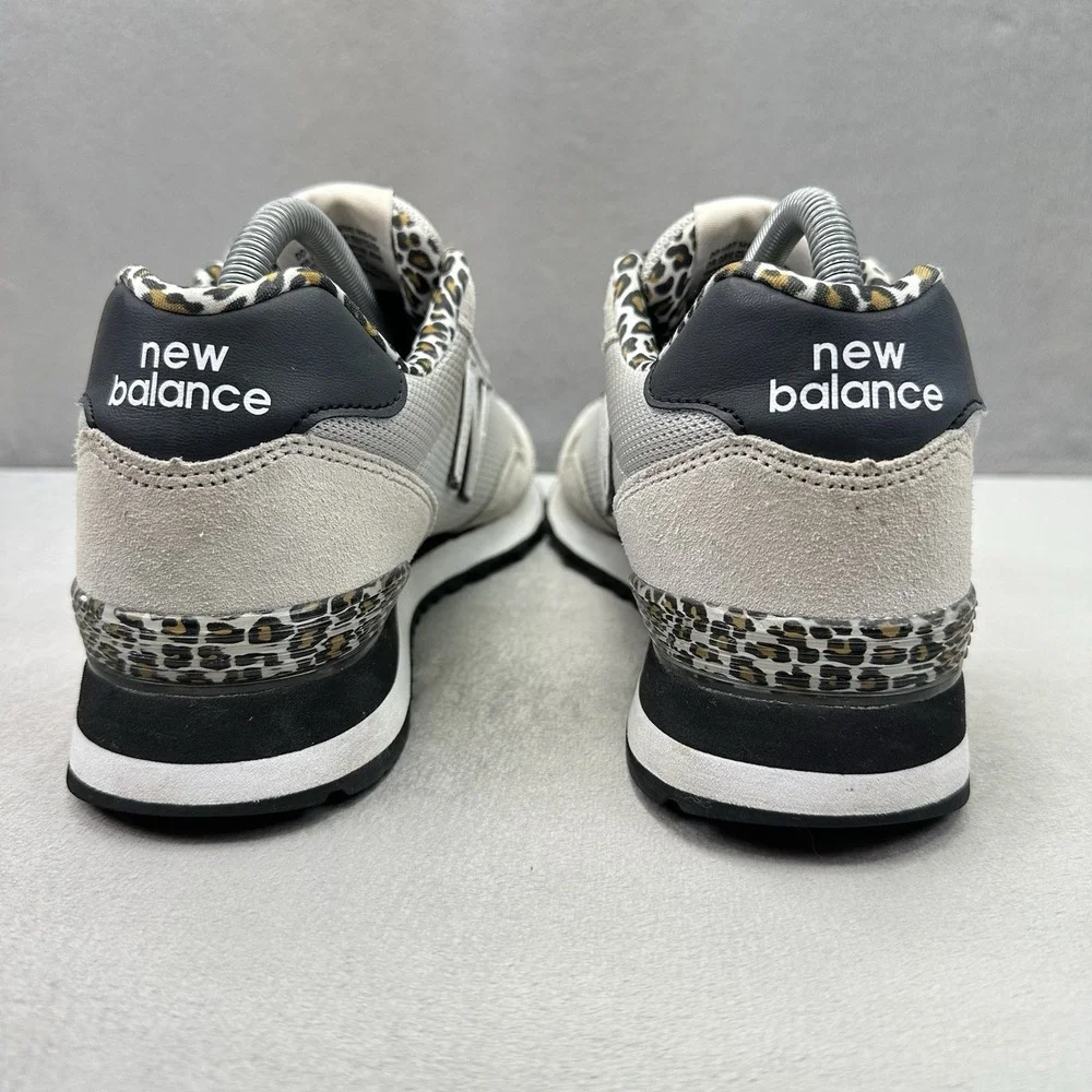 Womens Size 9 (B) New Balance 327 Shoes Grey White Leopard